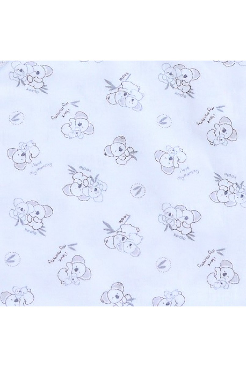 Сорочечка для дітей Minikin арт. 215003 білий/сірий