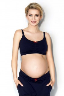 Бюстгальтер soft Easy navy для беременных и кормления