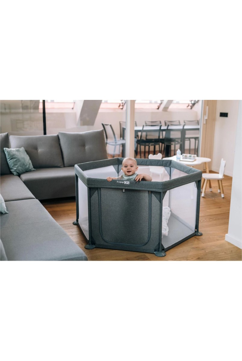 Манеж для дитини FreeON HEXAGON Grey