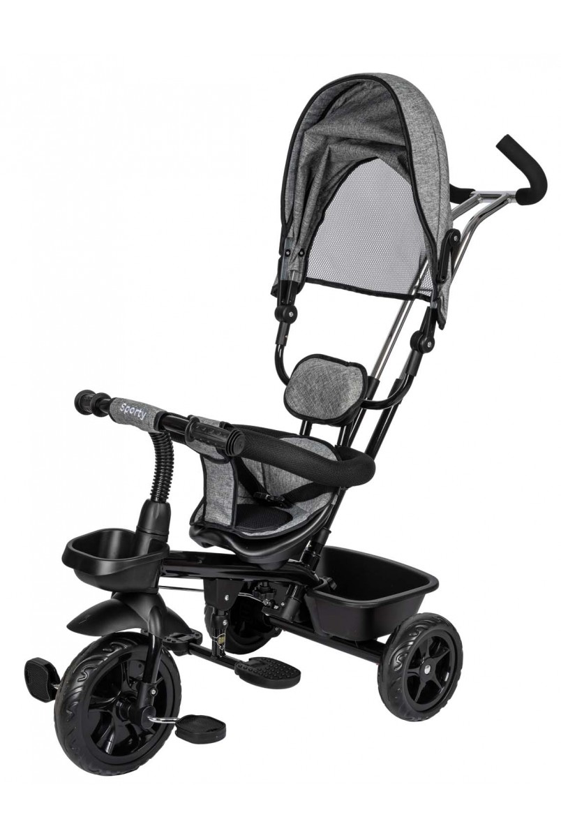 Триколісний дитячий велосипед Free2Move Sport Black Grey
