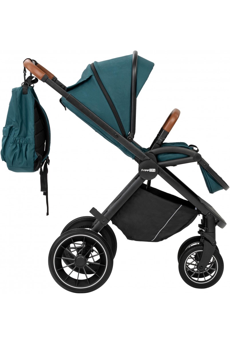 Коляска для дитини універсальна 3 в 1 FreeON JOY dark green
