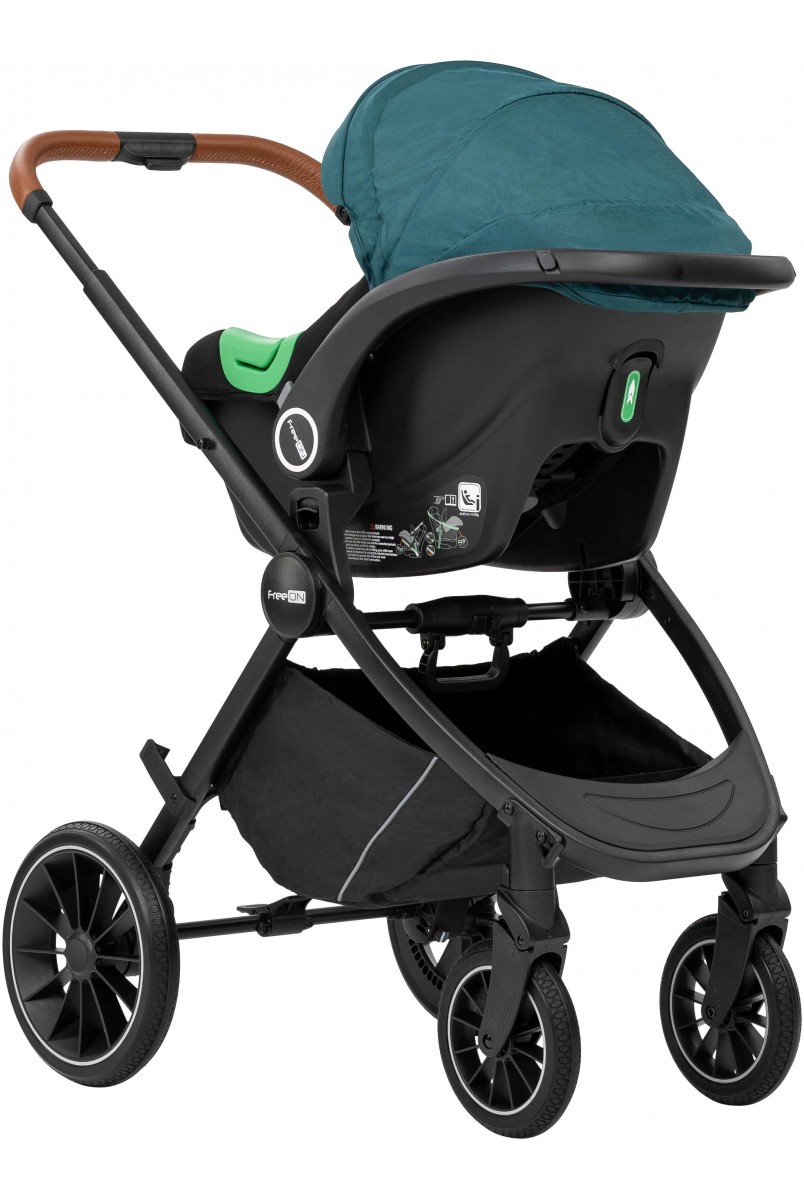 Коляска для дитини універсальна 3 в 1 FreeON JOY dark green