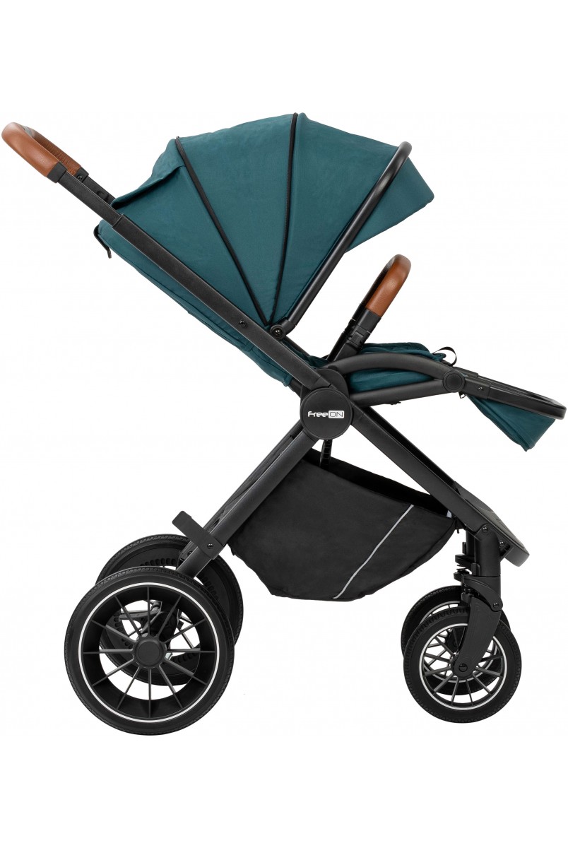 Коляска для дитини універсальна 3 в 1 FreeON JOY dark green
