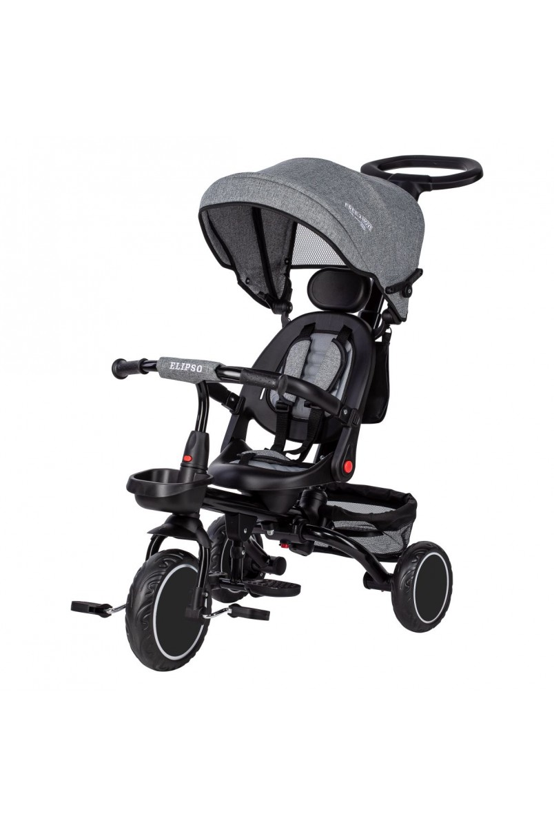 Триколісний дитячий велосипед Free2Move ELIPSO black grey