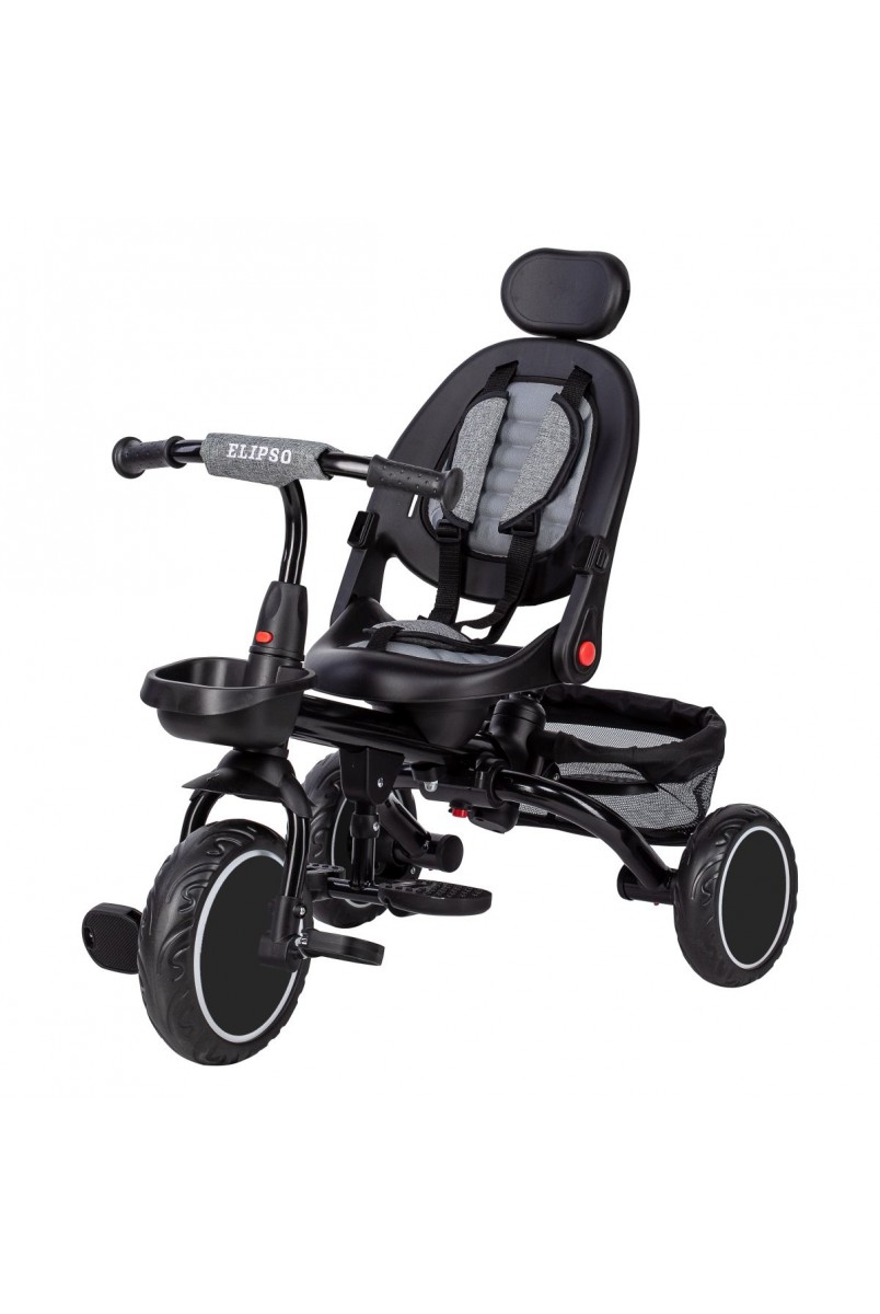Триколісний дитячий велосипед Free2Move ELIPSO black grey