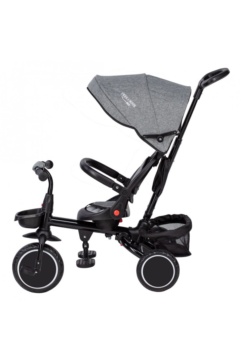 Триколісний дитячий велосипед Free2Move ELIPSO black grey