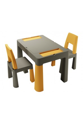 Комплект меблів TEGGI MULTIFUN+2 стільця graphite mustard