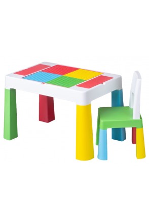 Комплект меблів Multifun table set стіл+1 стільчик Multicolor