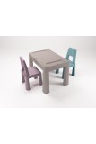 Комплект меблів TEGGI MULTIFUN+2 стільця stone/heather/turquoise