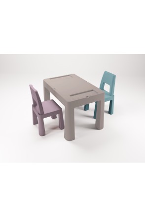 Комплект меблів TEGGI MULTIFUN+2 стільця stone/heather/turquoise
