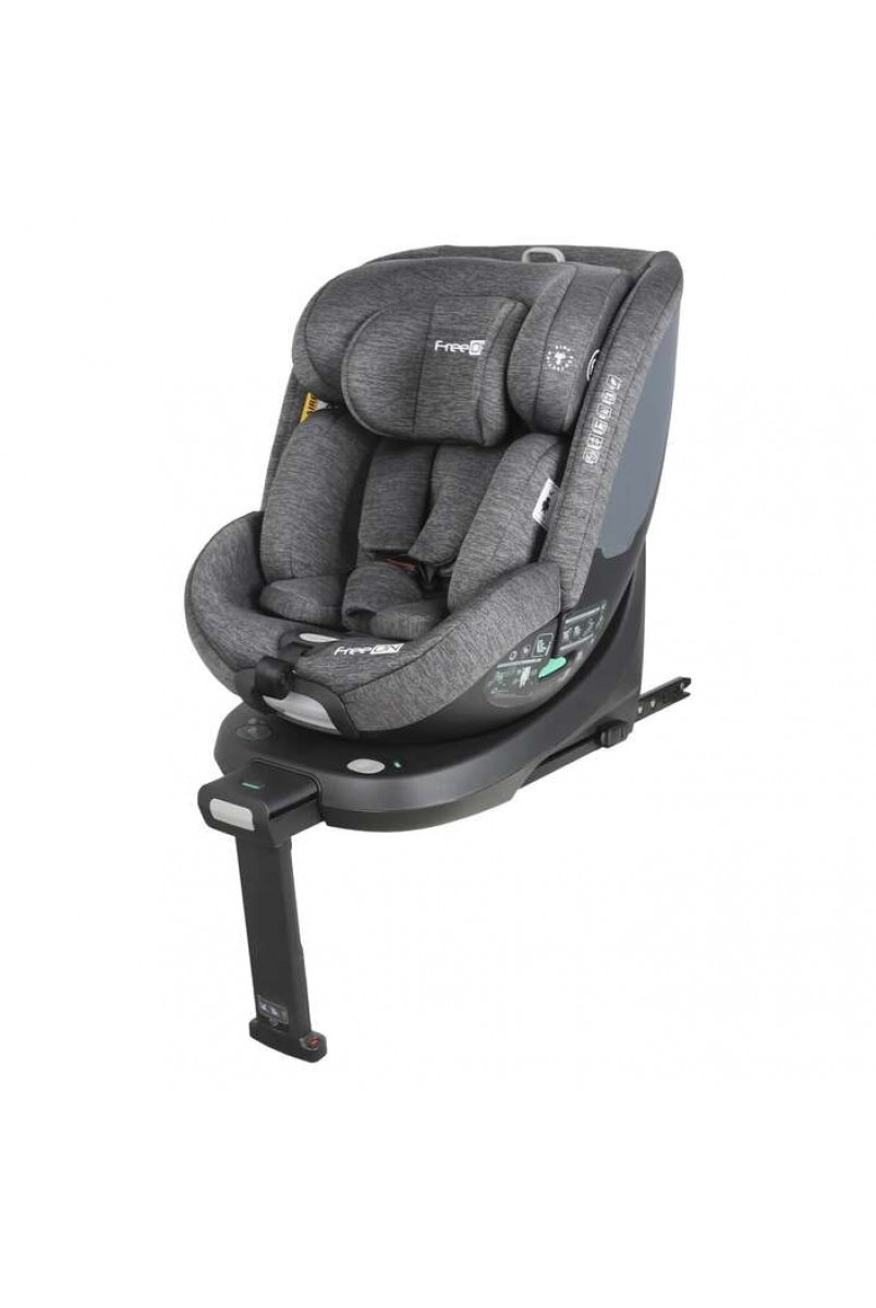 Автокрісло FreeON LOTUS поворотність 360° i-size 40-125 см, сірий