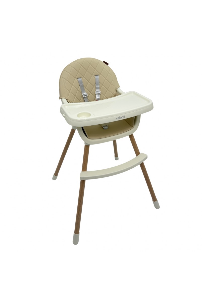 Стілець для годування дитини 2 в 1 VELANO Evo, beige