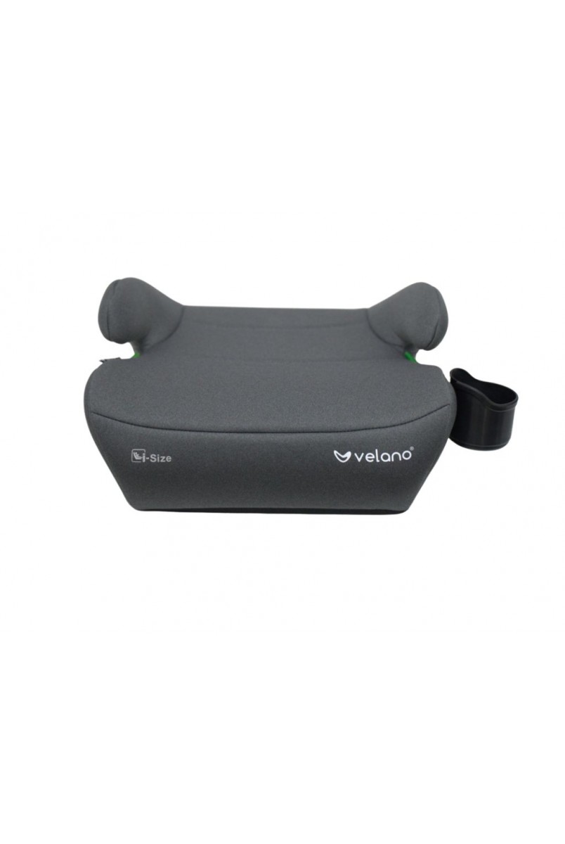 Бустер VELANO Primo i-Size 125–150 см, ISOFIX + підстаканник, grey