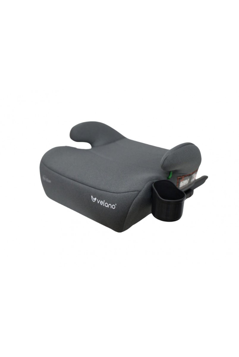 Бустер VELANO Primo i-Size 125–150 см, ISOFIX + підстаканник, grey
