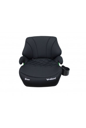 Бустер VELANO Gravo i-Size 125–150 см, ISOFIX + підстаканник, black