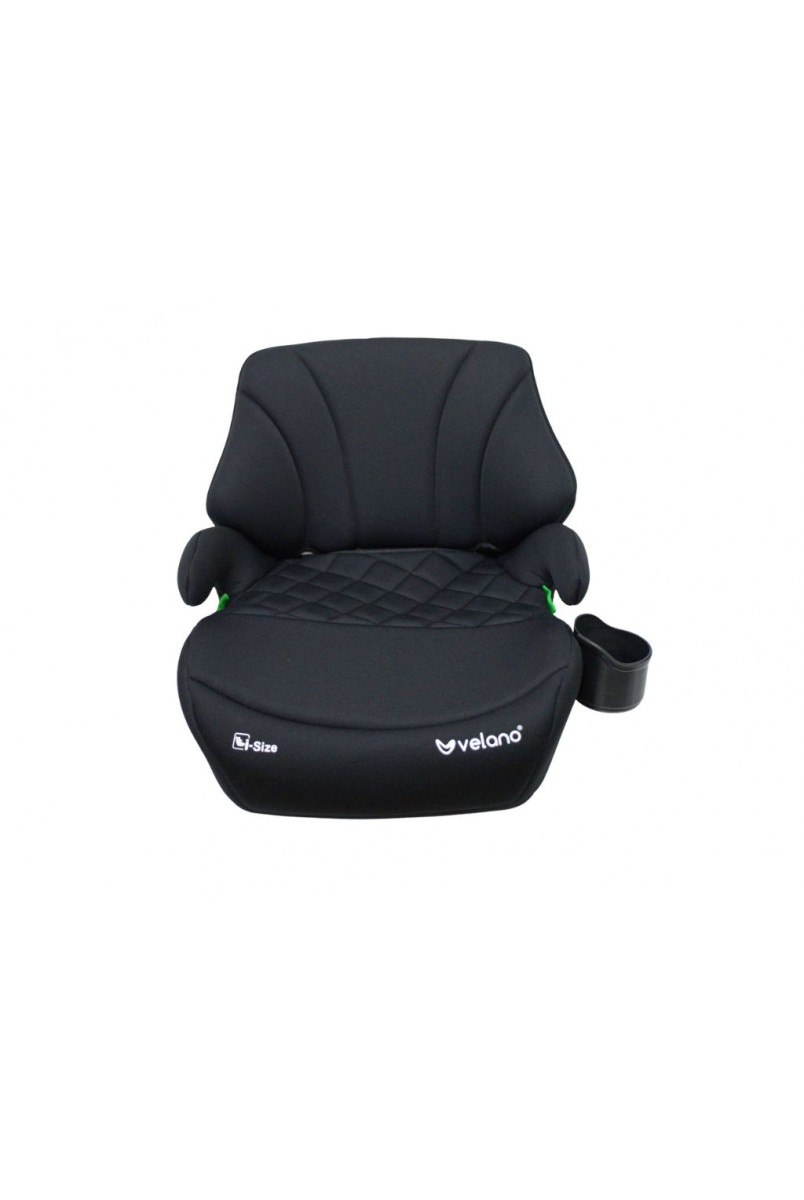 Бустер VELANO Gravo i-Size 125–150 см, ISOFIX + підстаканник, black