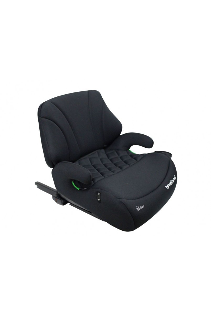 Бустер VELANO Gravo i-Size 125–150 см, ISOFIX + підстаканник, black