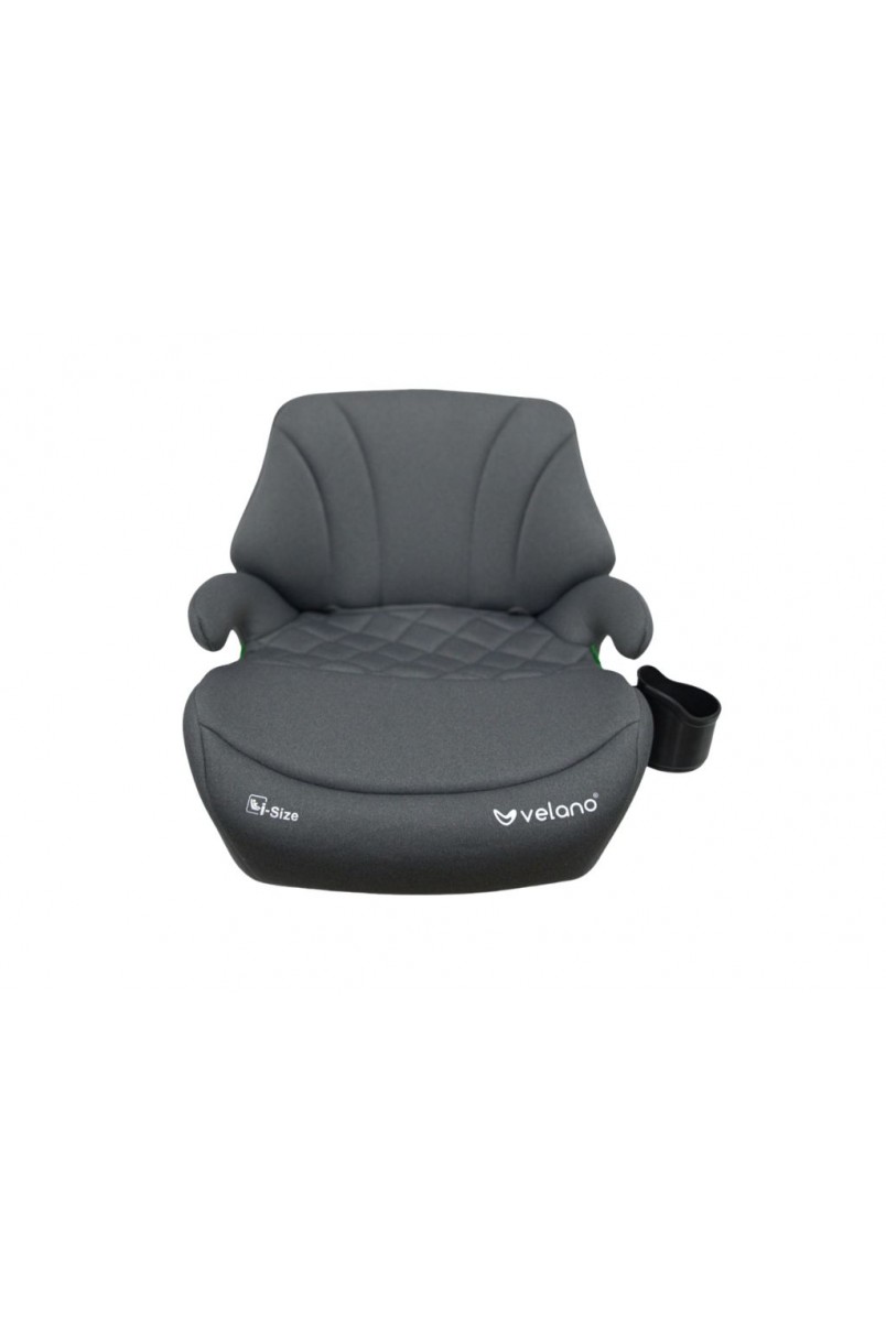 Бустер VELANO Gravo i-Size 125–150 см, ISOFIX + підстаканник, grey