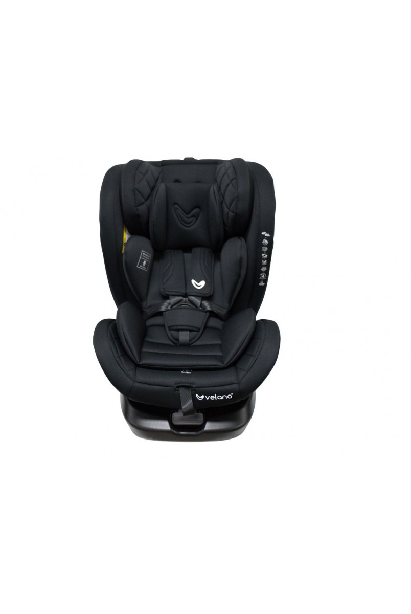 Автокрісло VELANO Aura 360° i-Size 40–150 см, ISOFIX, black