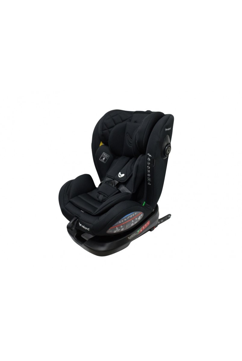 Автокрісло VELANO Aura 360° i-Size 40–150 см, ISOFIX, black