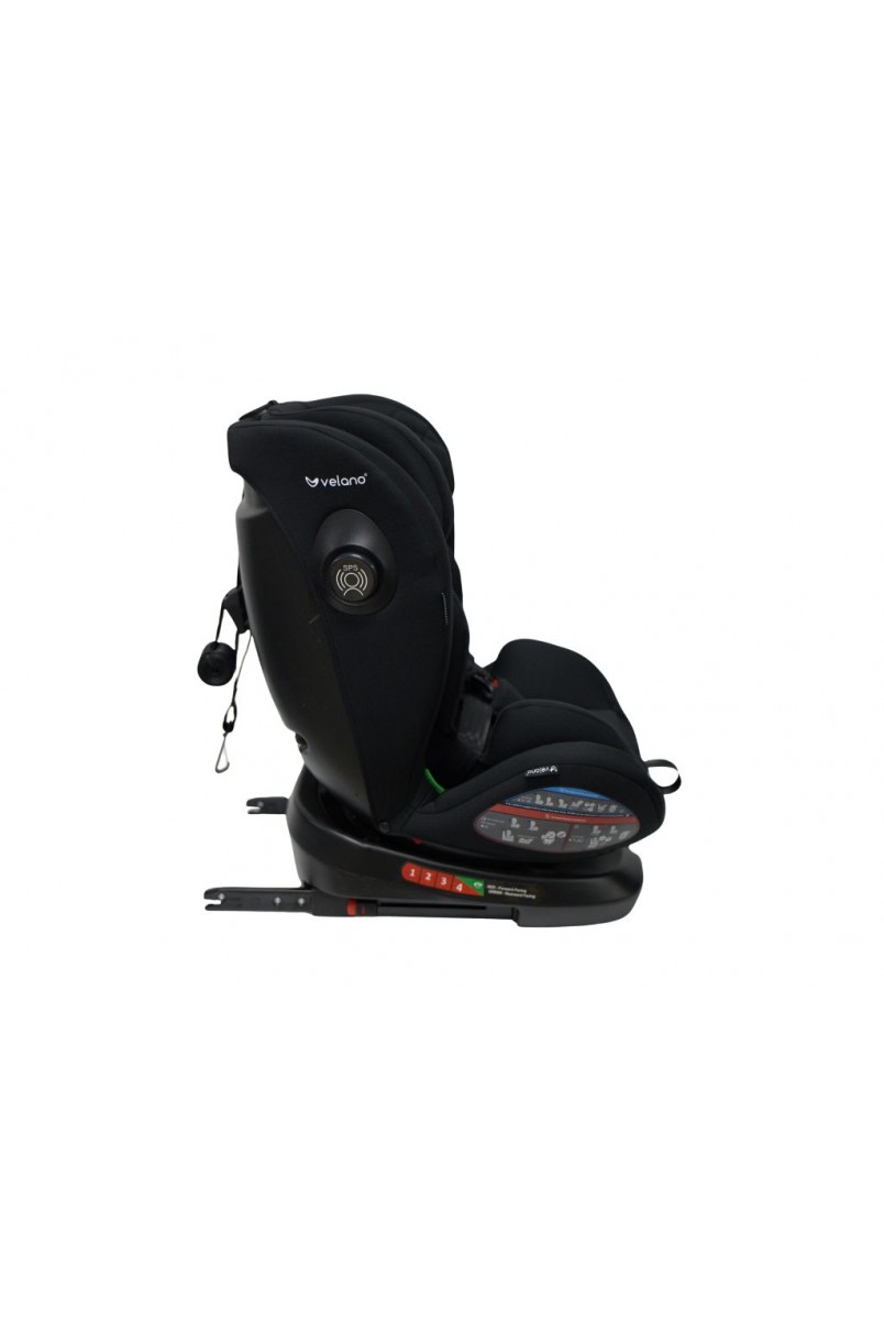 Автокрісло VELANO Aura 360° i-Size 40–150 см, ISOFIX, black