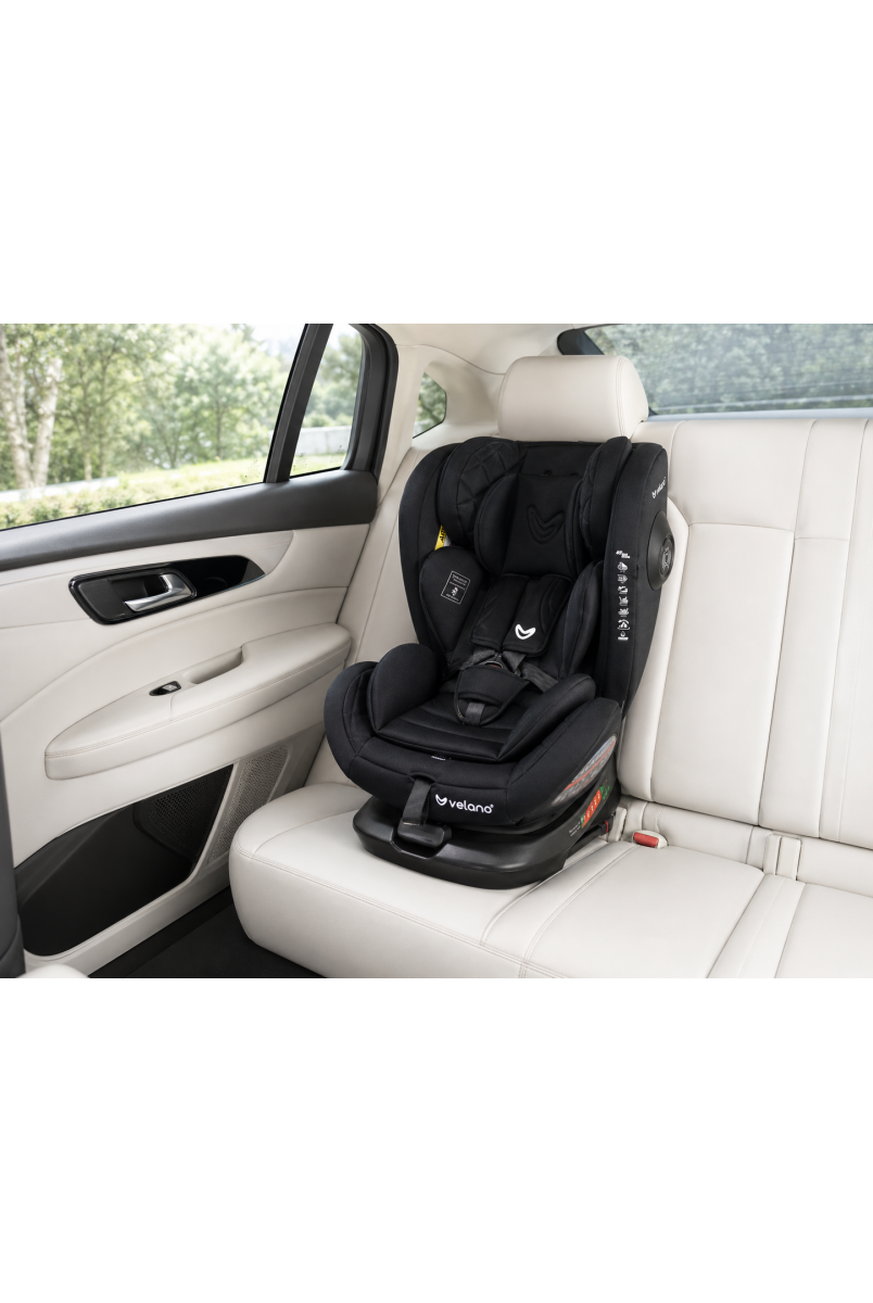Автокрісло VELANO Aura 360° i-Size 40–150 см, ISOFIX, black