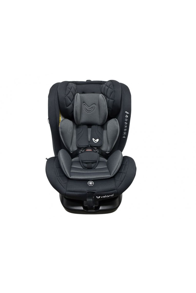 Автокрісло VELANO Aura 360° i-Size 40–150 см, ISOFIX,grey