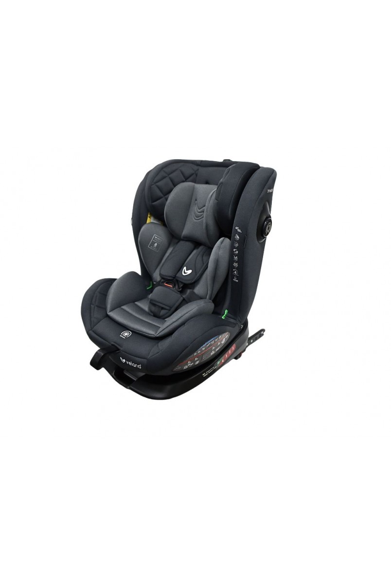 Автокрісло VELANO Aura 360° i-Size 40–150 см, ISOFIX,grey