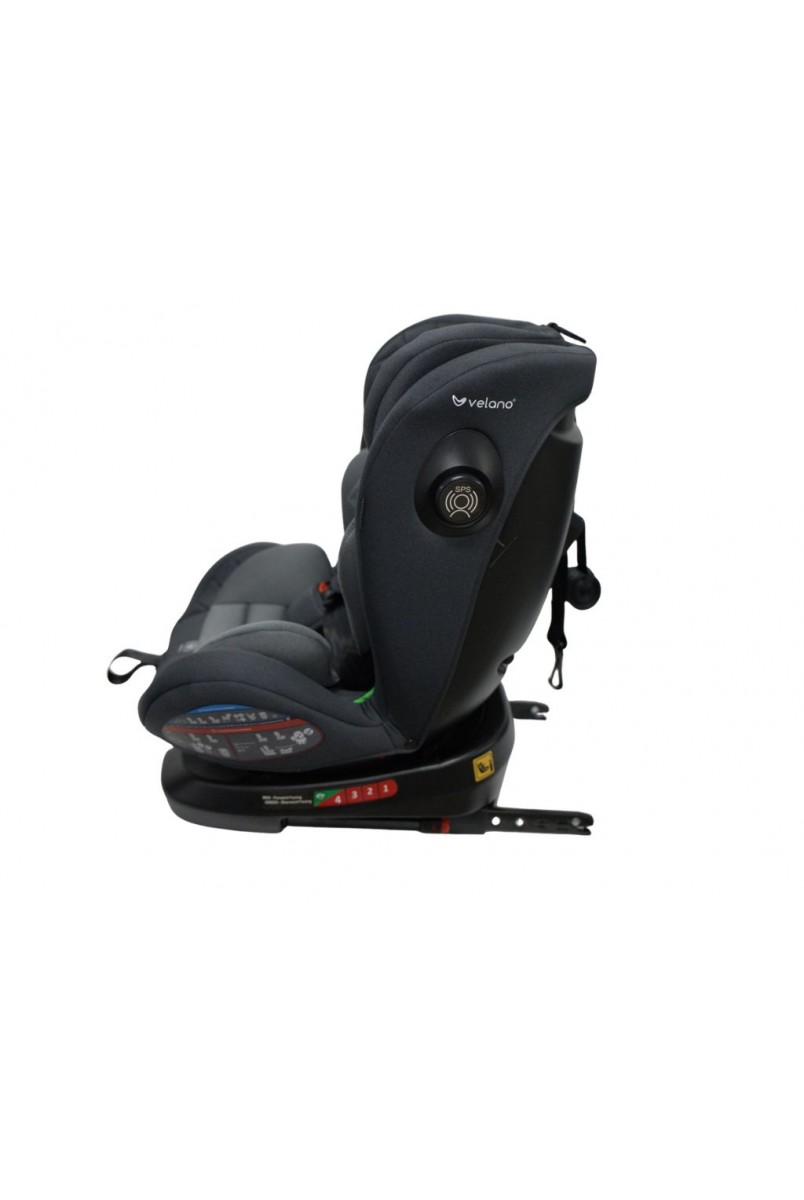 Автокрісло VELANO Aura 360° i-Size 40–150 см, ISOFIX,grey