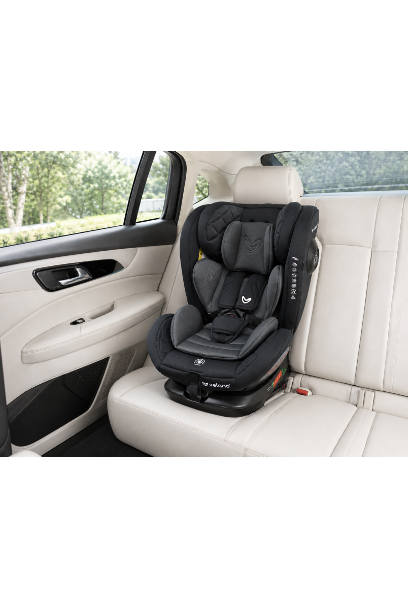 Автокрісло VELANO Aura 360° i-Size 40–150 см, ISOFIX,grey