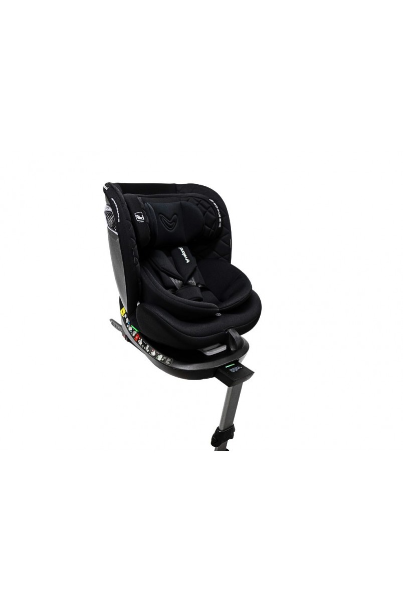 Автокрісло VELANO Vento 360° i-Size 40–150 см, ISOFIX + опорна нога, black