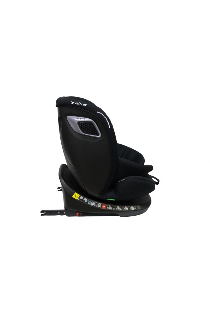 Автокрісло VELANO Vento 360° i-Size 40–150 см, ISOFIX + опорна нога, black
