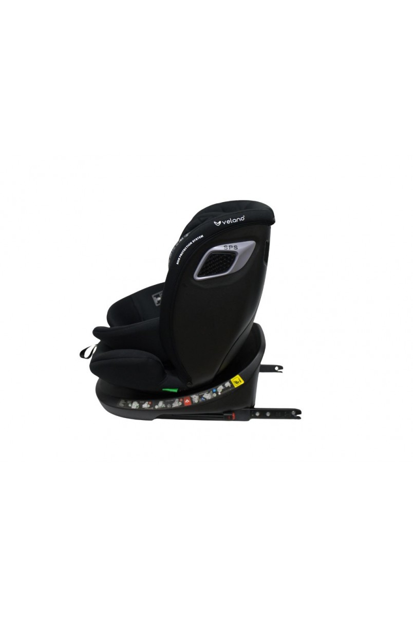 Автокрісло VELANO Vento 360° i-Size 40–150 см, ISOFIX + опорна нога, black