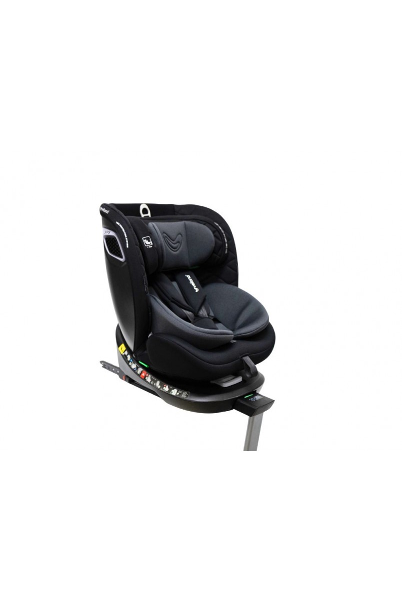 Автокрісло VELANO Vento 360° i-Size 40–150 см, ISOFIX + опорна нога, grey
