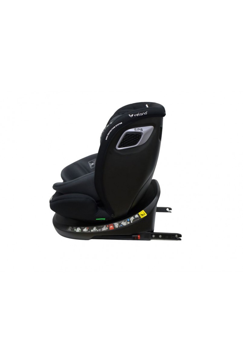 Автокрісло VELANO Vento 360° i-Size 40–150 см, ISOFIX + опорна нога, grey