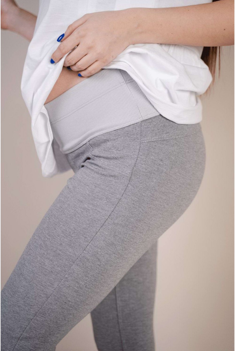 Легінси 1082044-5 сірий Для вагітних