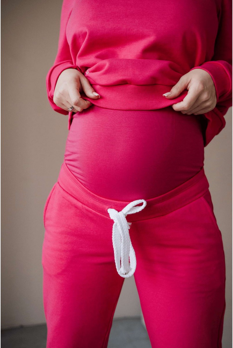 Спортивный костюм 4205114-74 малиновый для беременных и кормления