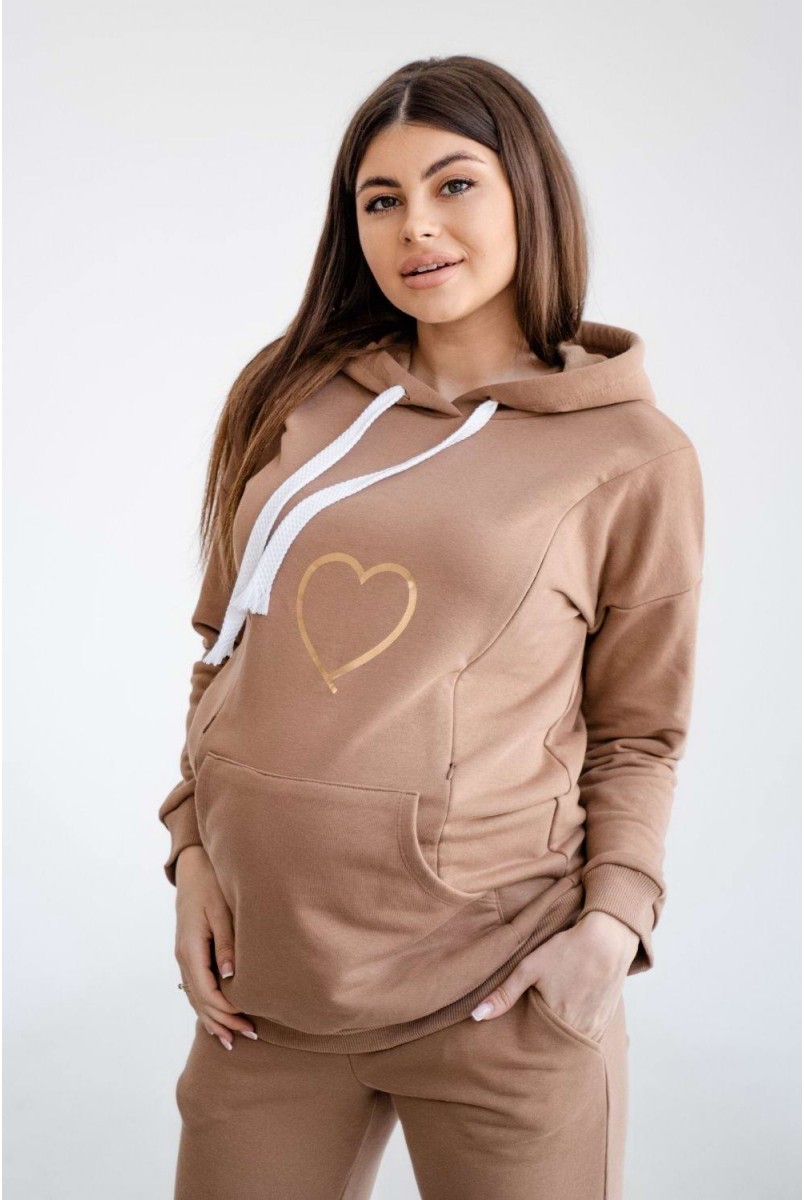 Спортивний костюм 4218114-23 мокко для вагітних і годування