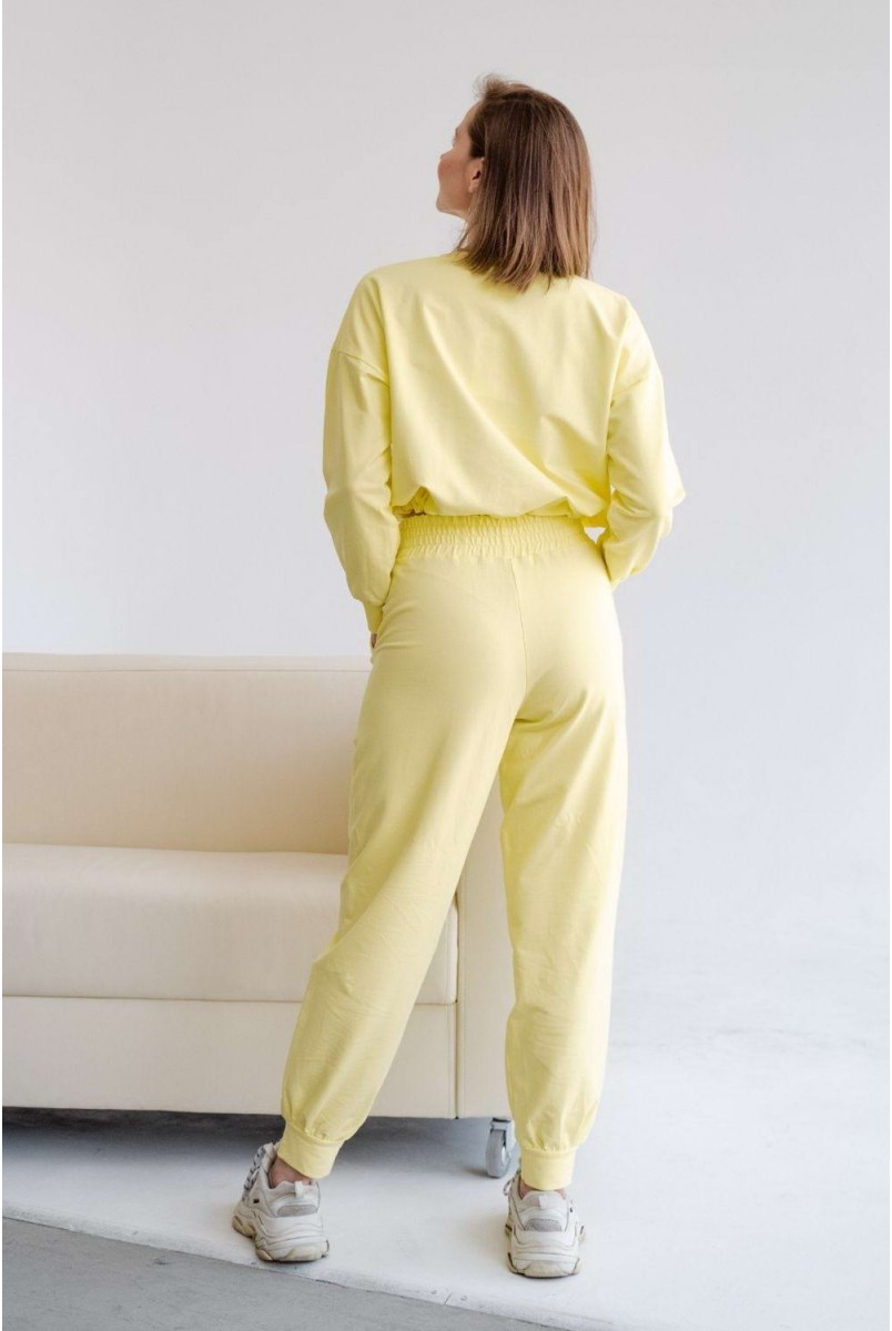 Спортивный костюм 4301262 лимонный для беременных и кормления