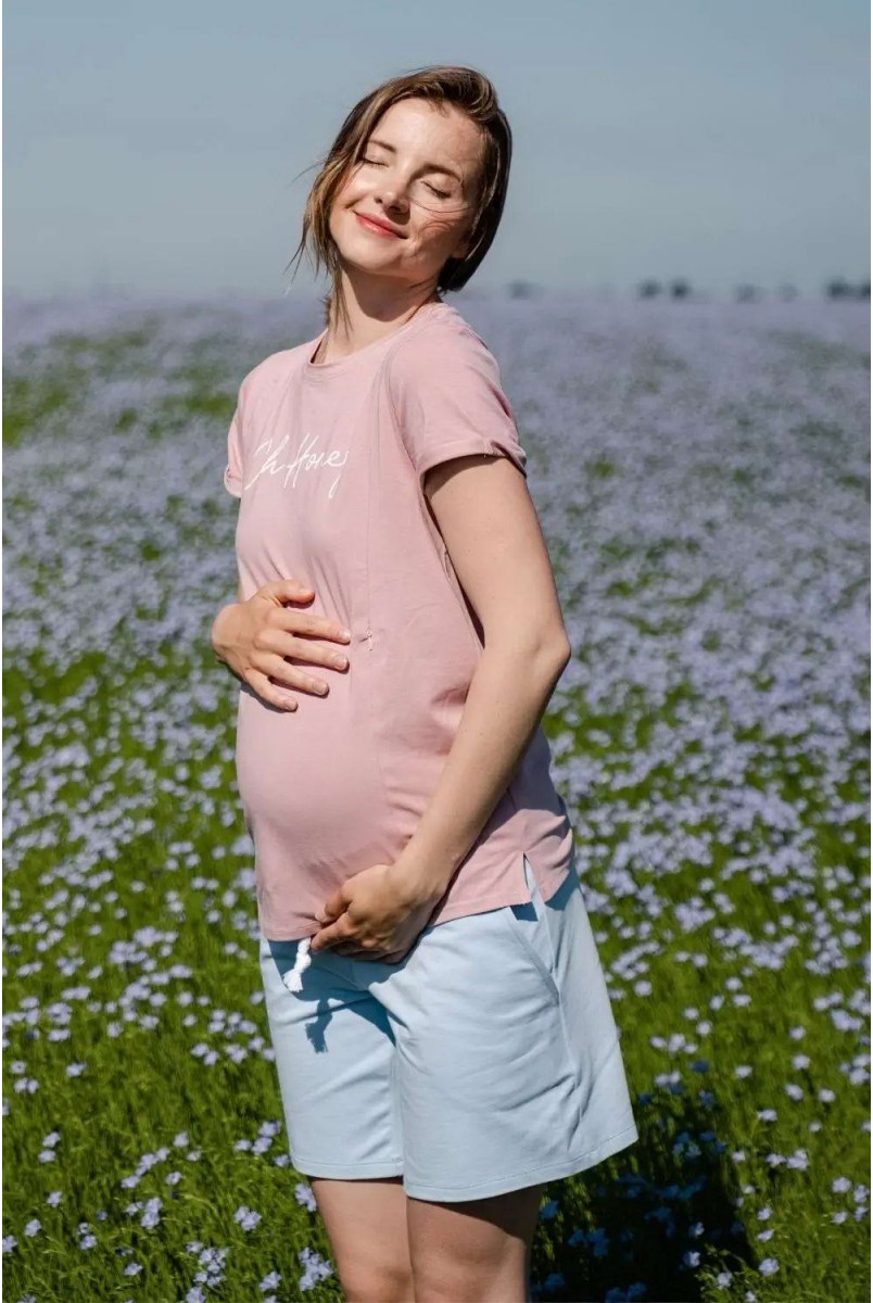 Шорти для вагітних To be 4330262 Блакитний