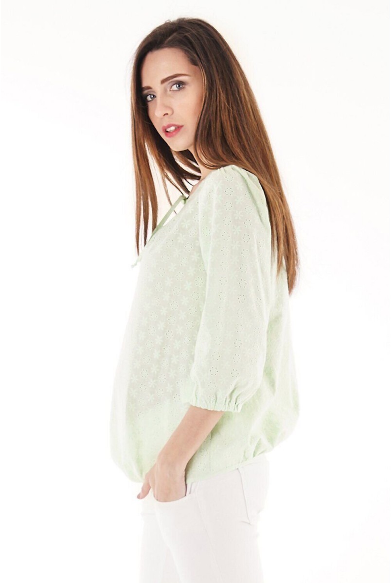Блуза 704073 салатовый для беременных