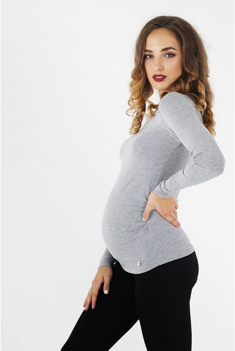 Джемпер 4025736-49 серый для беременных