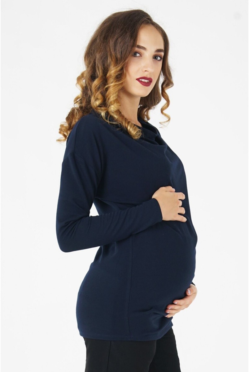 Джемпер 4035647 темно-синий для беременных