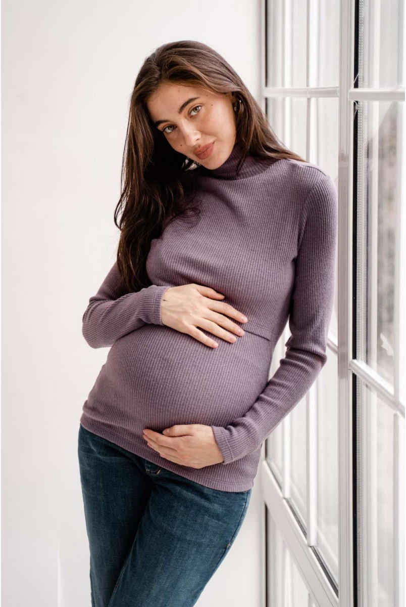 Гольф 4279051 лавандовый для беременных и кормления