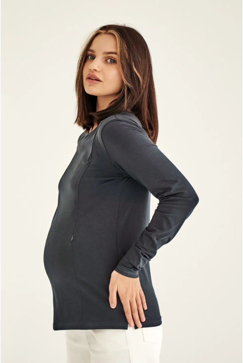 Джемпер для беременных и кормления To be 4374041 серый
