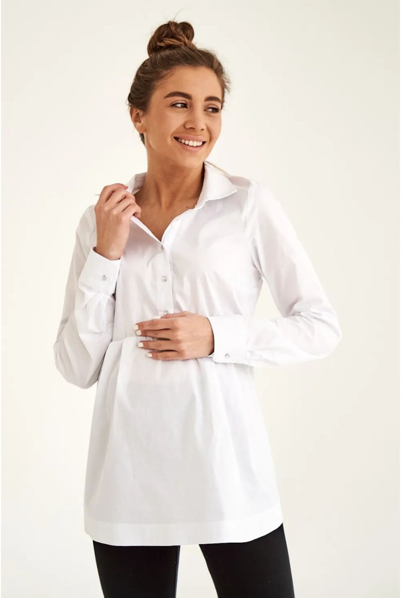 Блуза для вагітних та годування To be 4411065 білий