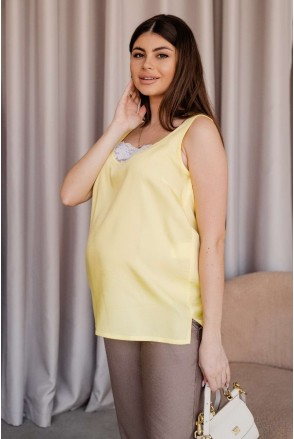 Майка 3165616 желтый для беременных