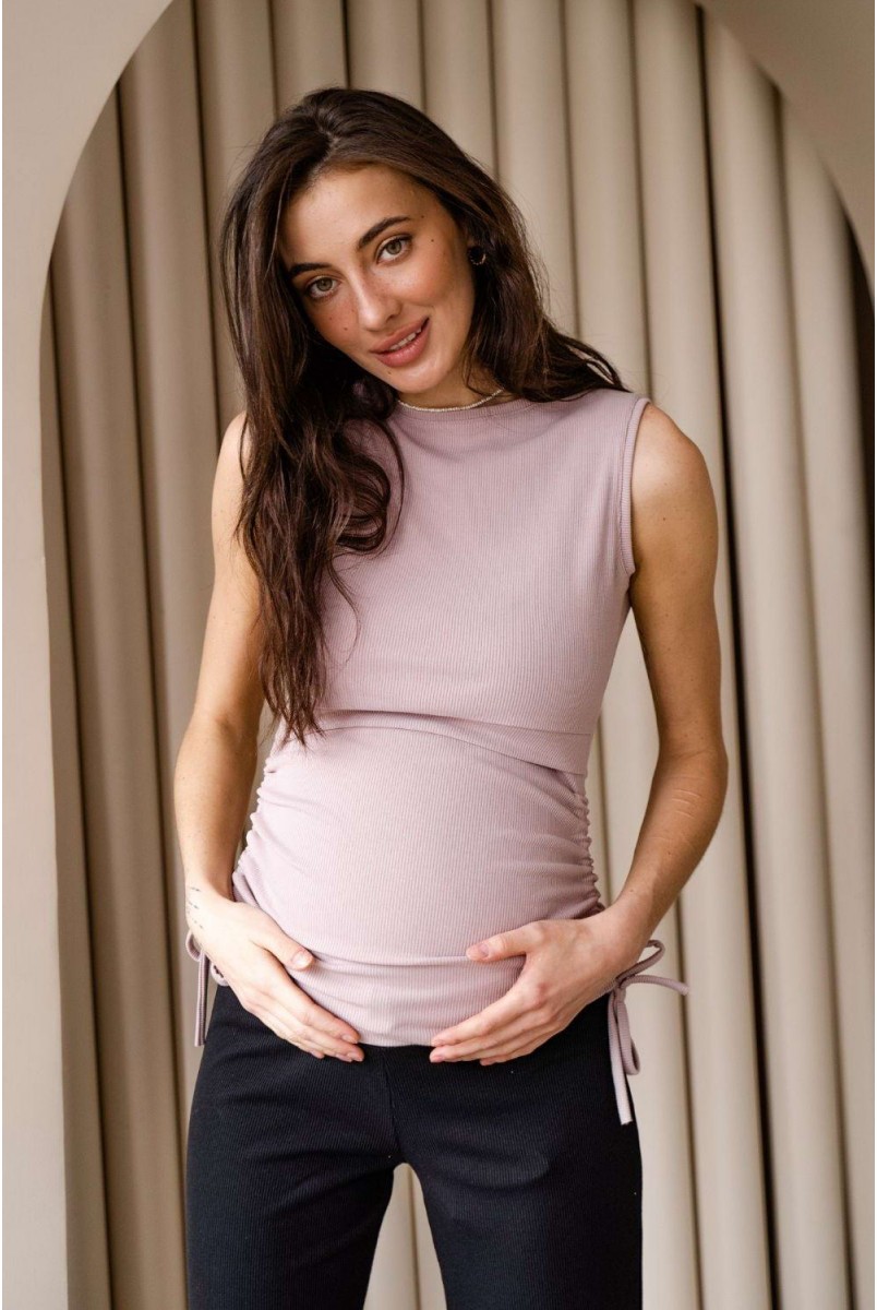 Майка 4305138 розовый для беременных и кормления