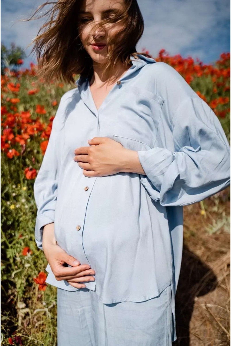 Костюм для беременных и кормления To be 4331749 голубой