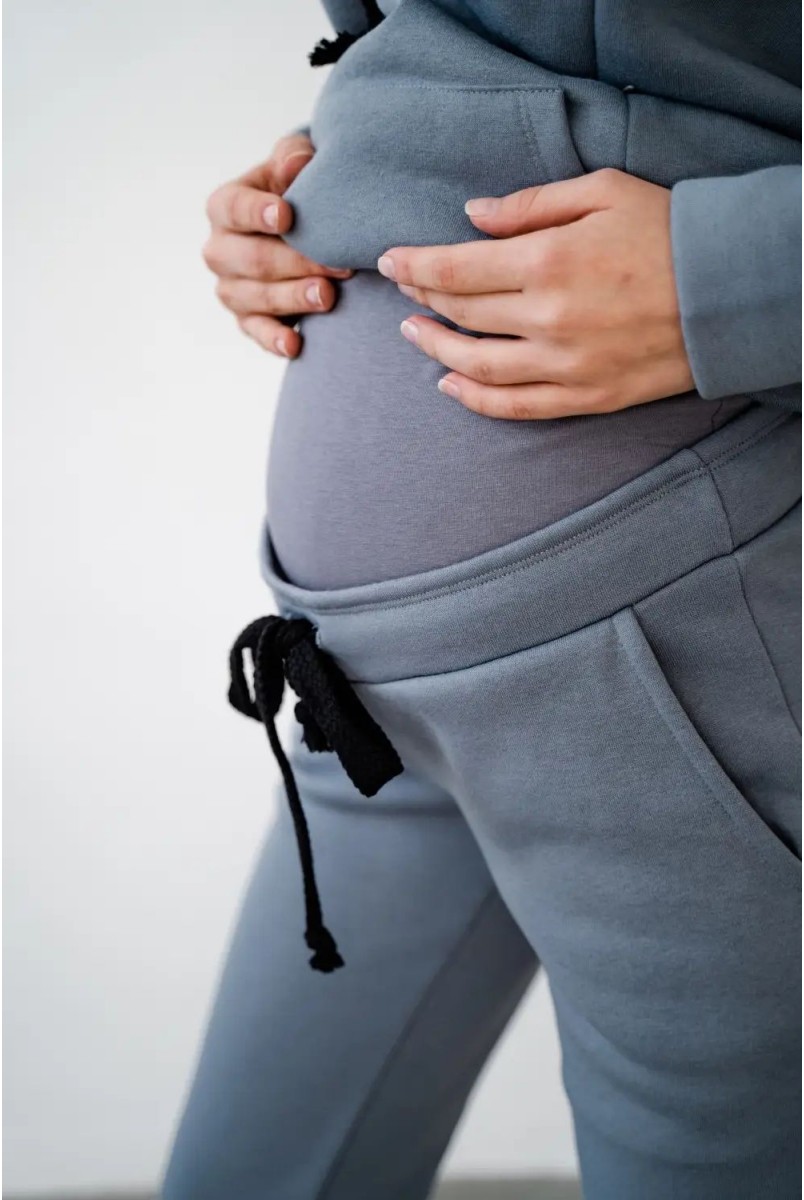 Спортивный костюм для беременных и кормления To be 4218115-4 серо-голубой